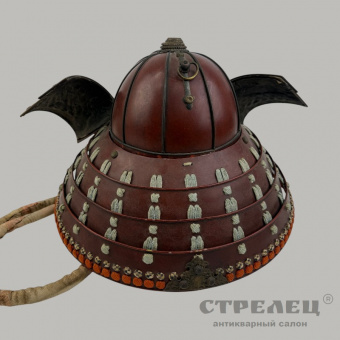 фото — японский шлем кабуто, 18 - 19 век 